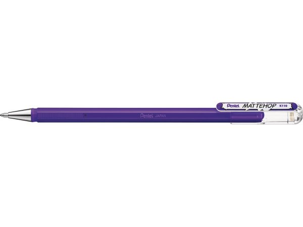 PENTEL Gel-Tintenroller Mattehop Mattehop violett