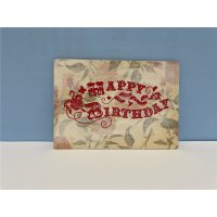 Holzpostkarte "Happy Birthday"