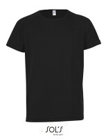 SOLS Kids Raglan Sleeves T-Shirt Sporty, black,...