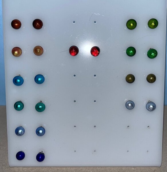 Ohrstecker aus Murano-Glas, div. Farbe