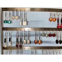 Ohrhänger mit Murano-Glas, div. Farben