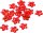 Acryl- Strassblüten,120 Stück, rot