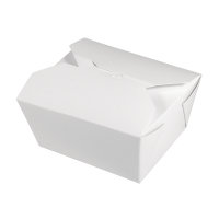 Geschenk-Boxen, 600ml, 12x10,5cm, Lebensmittelecht, Set 4Stück, weiss