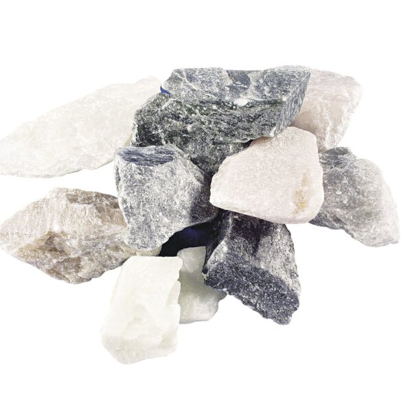 Speckstein eingeschweisst, bunt, 1.2 Kg