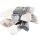 Speckstein eingeschweisst, bunt, 0.9 Kg