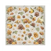 Stamperia Golden Harmony 12x12 Inch Fabric Sheets