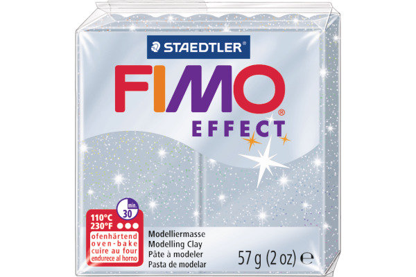 FIMO Knete Effect 57g 8020-812 Glitter silber