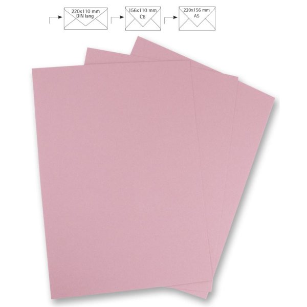 Briefbogen A4, uni, FSC Mix Credit, rosé, 210x297mm, 90g/m2