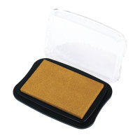 Delicata Metallic Stempelkissen, 9,9x6,8x1,9cm, Grösse L, gold
