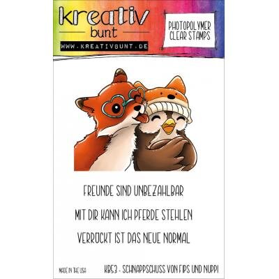 Kreativbunt Stempel Schnappschuss von Fips und Nuppi