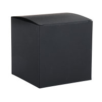 Faltschachtel, 10x10x10cm, Set 3Stück, schwarz
