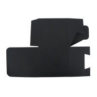 Faltschachtel, 10x10x10cm, Set 3Stück, schwarz