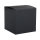 Faltschachtel, 10x10x10cm, Set 3Stück, schwarz