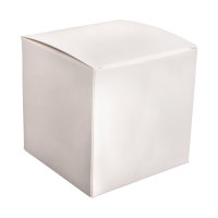 Faltschachtel, 10x10x10cm, Set 6Stück, weiss
