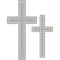 Stanzschablone: Elegant Cross, 6,2x7,2cm, SB-Btl 2Stück