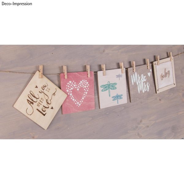 Holz Postkarte, FSC Mix Credit, 14,8x14,8x0,3cm, Btl 20Stück, natur