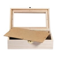 Holz Box mit Schütteldeckel, FSC 100%, 20x12,5x6,5cm, natur