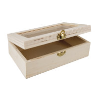 Holz Box mit Schütteldeckel, FSC 100%, 20x12,5x6,5cm, natur