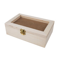 Holz Box mit Schütteldeckel, FSC 100%, 20x12,5x6,5cm, natur