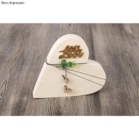 Holz Minischrift Love,FSC Mix Credit, 6,3x3,7x0,3cm, SB-Btl 4Stück, natur