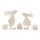 Holzmotiv Osterfreunde m. Ei, FSCMixCred, 5-teilig, ca. 19,5x27,5cm, SB-Btl 1Set, natur