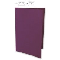Karte A4, uni, FSC Mix Credit, purple velvet, 210x297mm,...