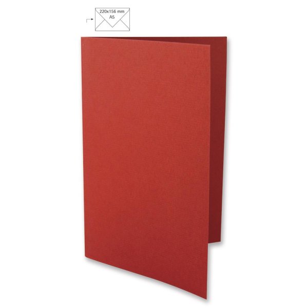 Karte A5, HD, uni, FSC Mix Credit, bordeaux, 297x210mm, 220g/m2