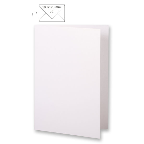 Karte B6, HD, metallic, FSC Mix Credit, weiss metallic, 232x168mm, 250 g/m2