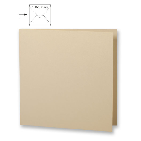 Karte quadr.,doppelt,met.,FSC Mix Credit, kaschmir metallic, 150x300mm, 250g/m2