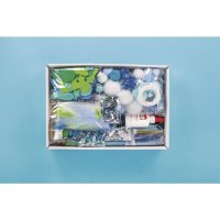 Mega-Bastelbox Space 1.000 Teile, weiss/blau/grün Töne, Box