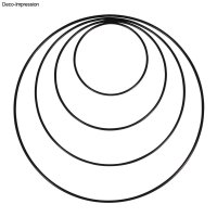 Metallringe beschichtet, 20cm ø, schwarz