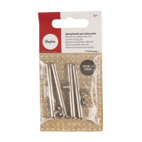 Metallstift mit Schraube, 5,2cm, SB-Btl 4Stück, silber