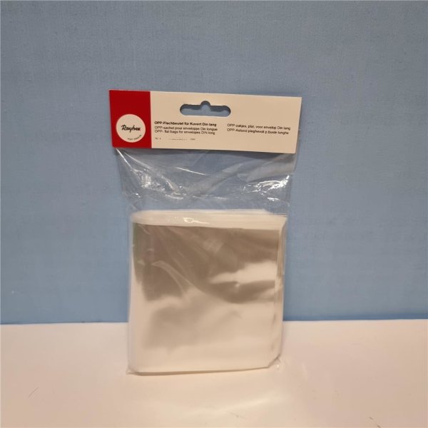 OPP-Flachbeutel für Kuvert Din lang, 115x225x0,04 mm, SB-Btl. 50 Stück