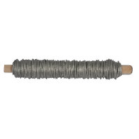 Papierdraht, 0,55mm ø, auf Holzwickel á 50g, SB-Btl 20m, silber matt