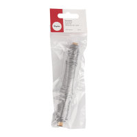 Papierdraht, 0,55mm ø, auf Holzwickel á 50g, SB-Btl 20m, silber matt
