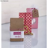 Papierschablone Geschenkschachtel Midi, fertige Box 7x4x12,5cm, SB-Btl 1Stück