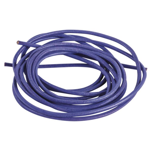 Rundriemen aus Rindleder, 2mm ø, lavendel, 100cm, SB-Btl 2 Stück