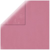 Scrapbookingpapier Double Dot, 30,5x30,5cm, 190g/m2, antikrosé