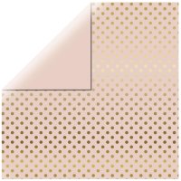 Scrapbookingpapier Gold Foil Dots, 30,5x30,5cm, 180g/m2,...