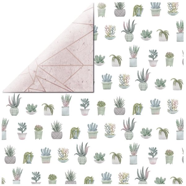 Scrapbookingpapier Aloe, 30,5x30,5cm, 150g/m2