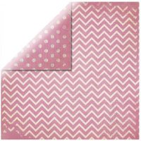 Scrapbookingpapier Chevron, 30,5x30,5cm, 190g/m2, pink