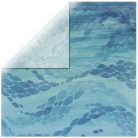 Scrapbookingpapier Deep Sea Deep Blue, 30,5x30,5cm, 150g/m2