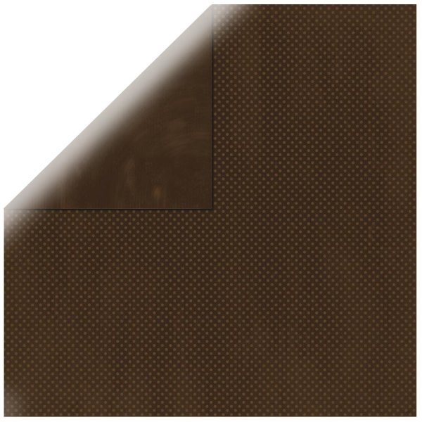 Scrapbookingpapier Double Dot, 30,5x30,5cm, 190g/m2, mokka