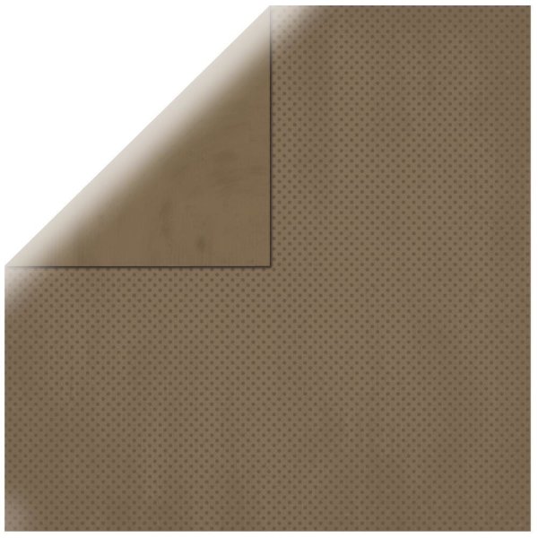 Scrapbookingpapier Double Dot, 30,5x30,5cm, 190g/m2, dunkelbraun