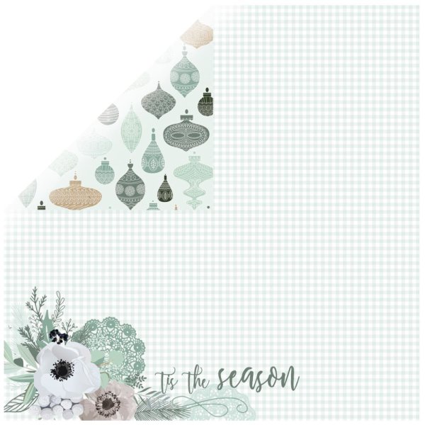Scrapbookingpapier Flannelette, 30,5x30,5cm, 150g/m2