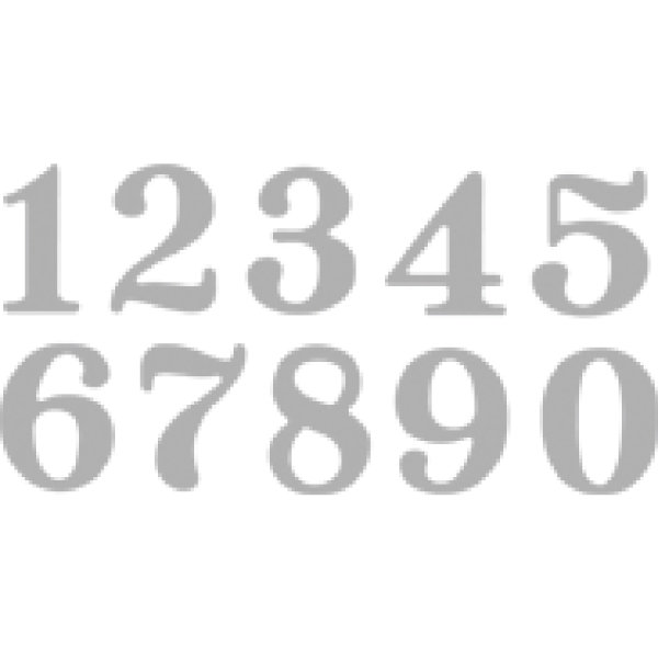 Stanzschabl. Set: Small Numbers, SB-Btl 10Stück, 0,8-1,9cm