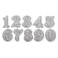 Stanzschabl. Set: Small Numbers, SB-Btl 10Stück, 0,8-1,9cm