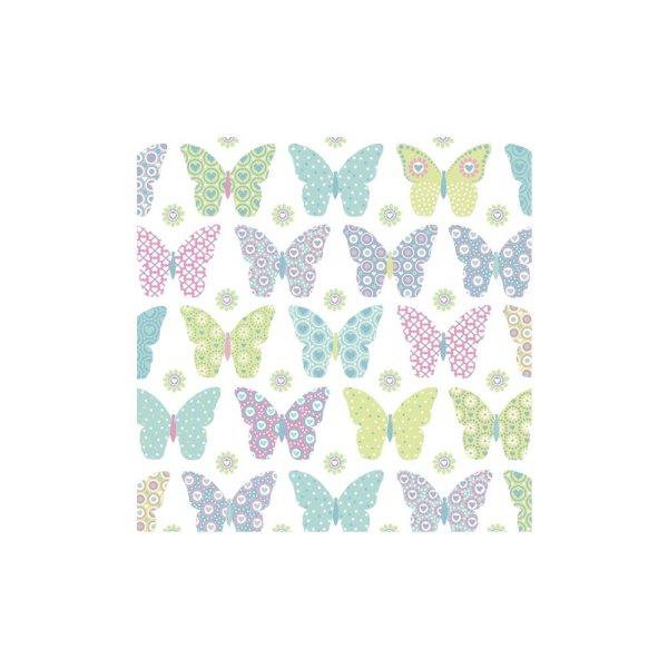 Serviette Butterfly Dream,FSC Mix Credit, 33x33cm, Beutel 20Stück