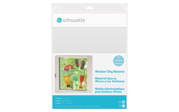 Silhouette Fensterfolie 21,5 cm x 28 cm statisch haftend