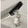 Smartphone-Pin m.Öse 2mm ø u. Kristall, 1,8cm, SB-Btl 1Stück, platin